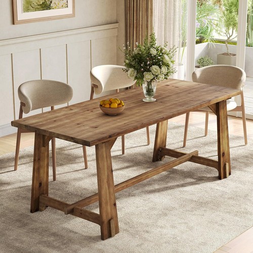 120cm solid wood dining table - dining,