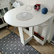 White Folding Dining Table