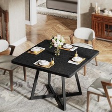 80cm Black Square Dining