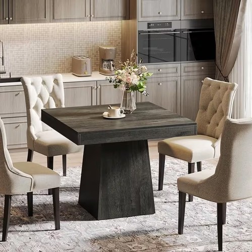 Square dining table - dining,