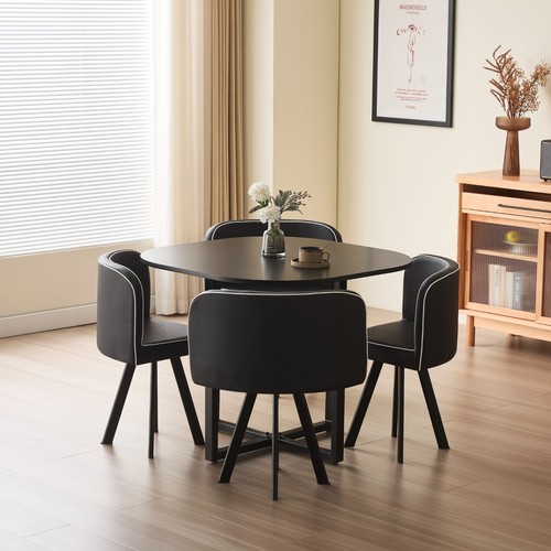 Black white 90cm square - black,